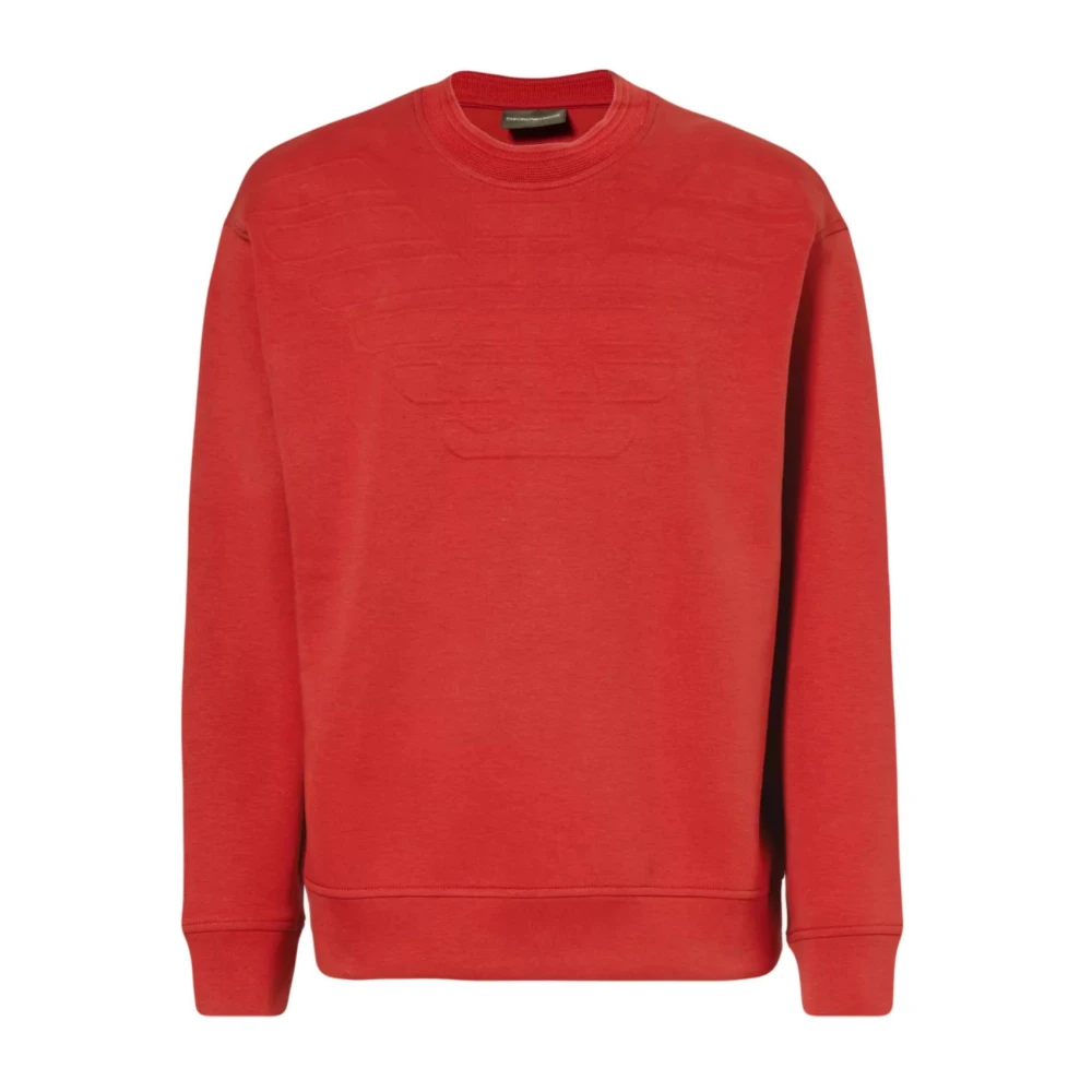 Emporio Armani Uomo Rosso - Felpa Rossa 3D1mdx1jhsz0363 - Sweatshirts & Hoodies - L