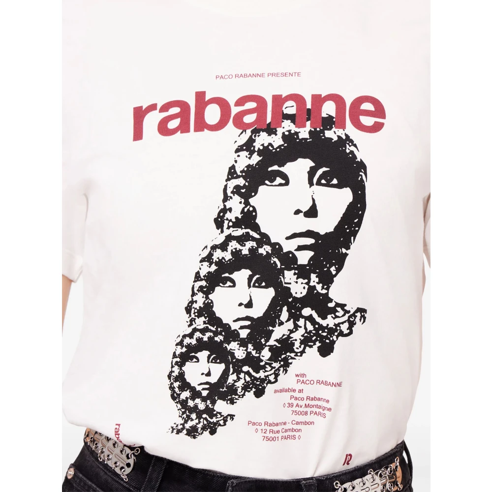 Paco Rabanne Gewone T-shirt White Dames