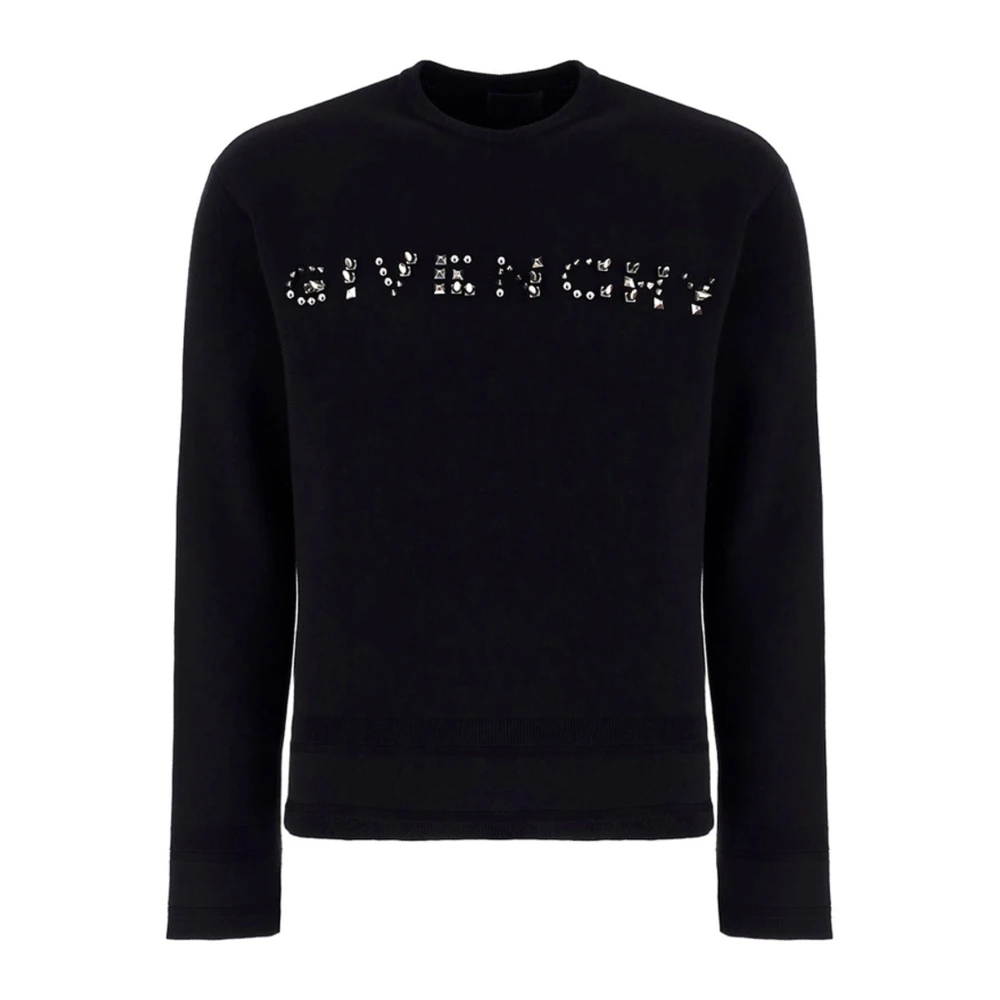 Givenchy Klassieke Zwarte Logo Sweater Black Heren