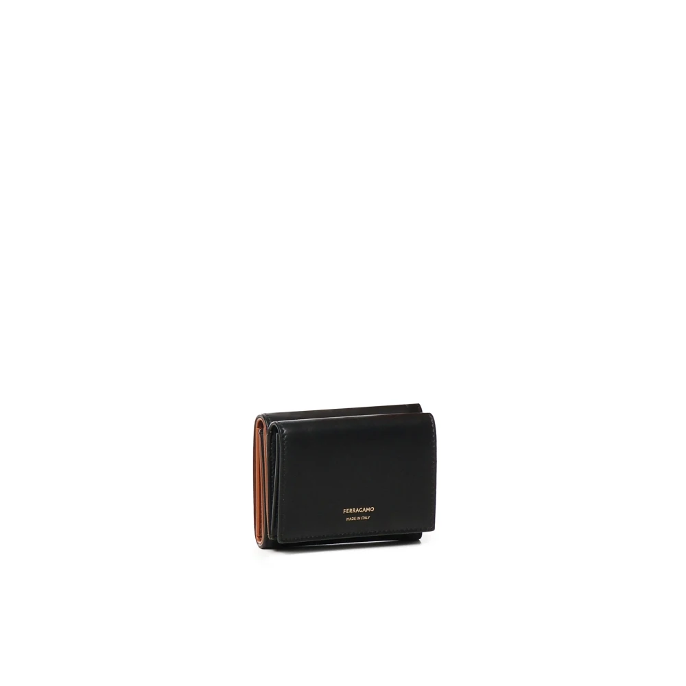 Salvatore Ferragamo Zwarte Portemonnees voor Mannen Black Dames