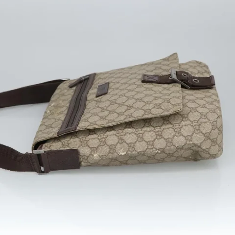 Gucci Vintage Pre-owned Canvas shoulder-bags Beige Dames