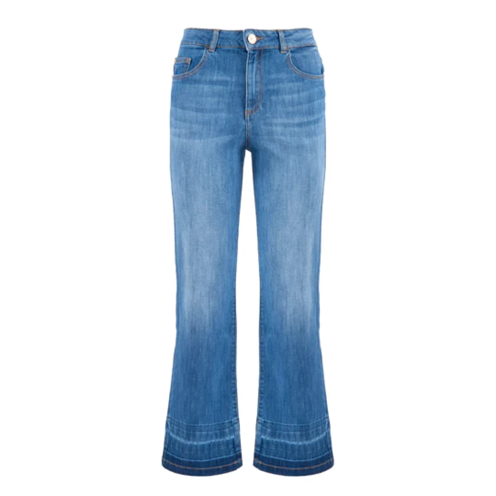 Nenette Flared Denim Jeans Blue Dames