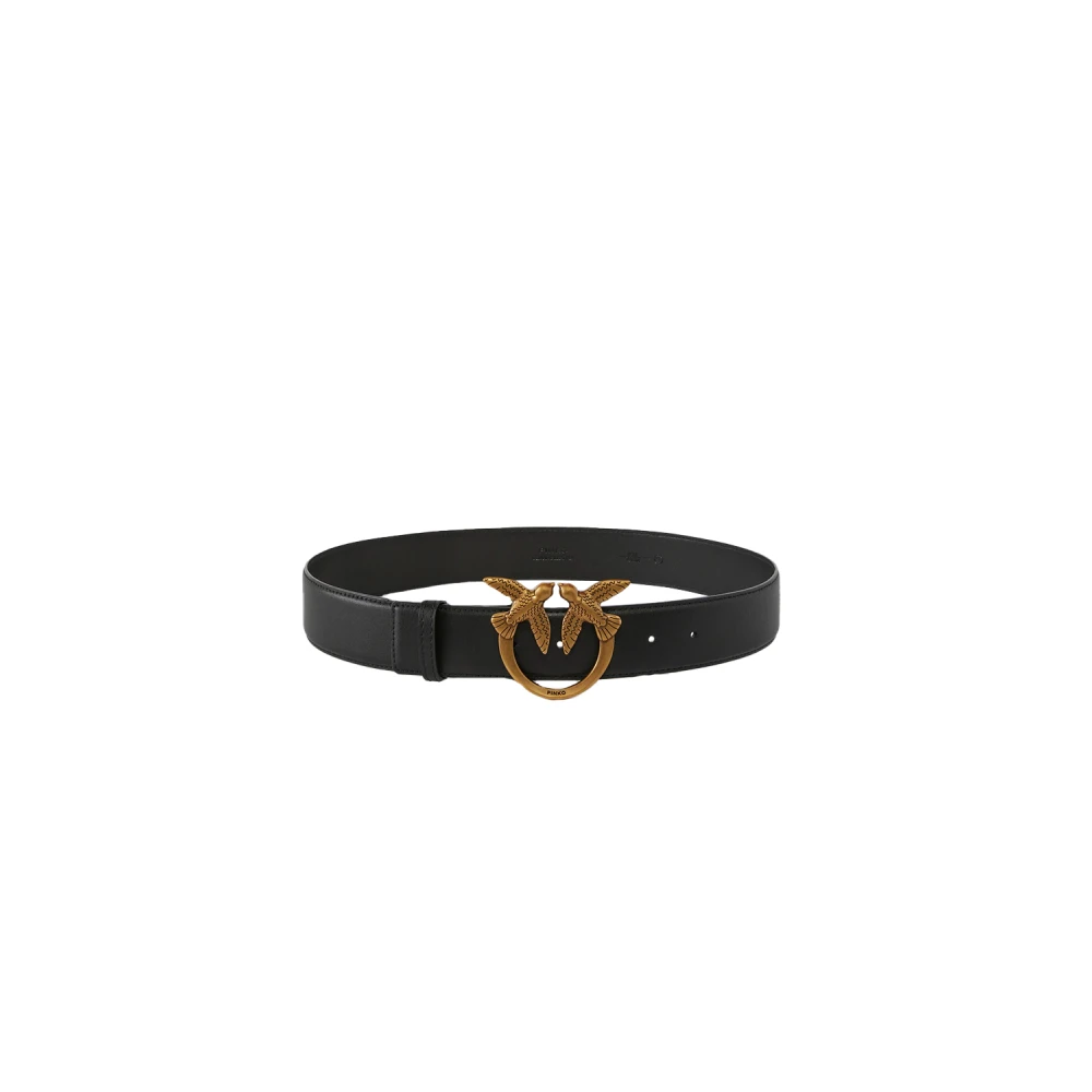 Pinko Women's Black Love Berry H4 Belt