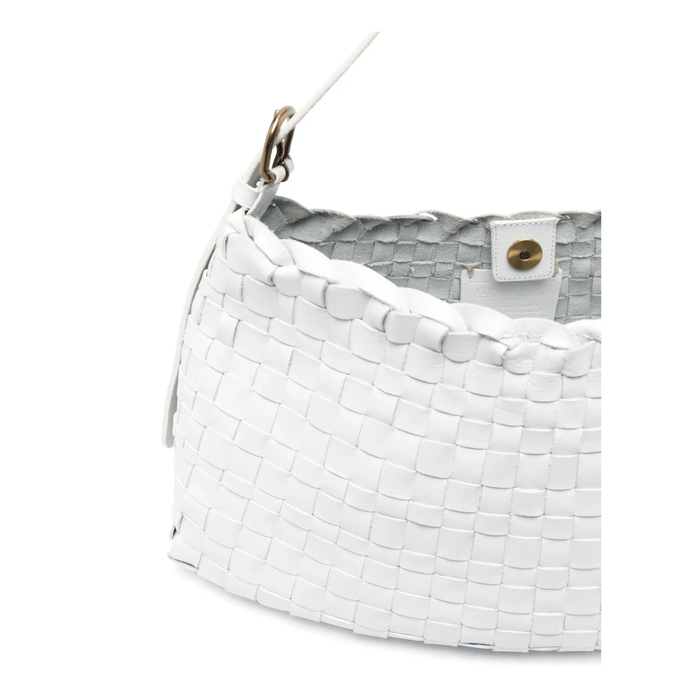 Dragon Diffusion Witte Schoudertas met Magnetische Sluiting White Dames