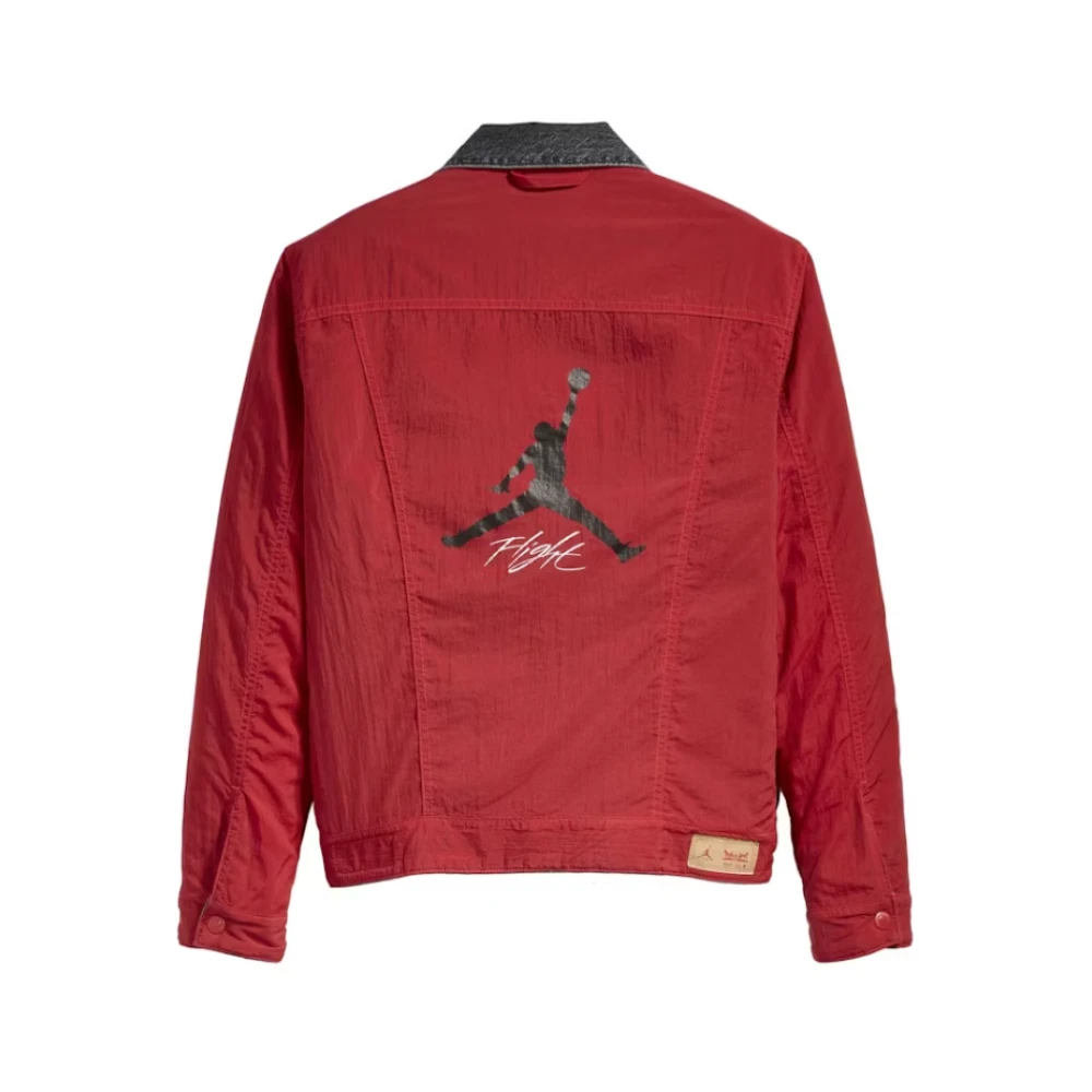 Jordan Omkeerbaar Truckerjack Zwart Rood Gray Heren