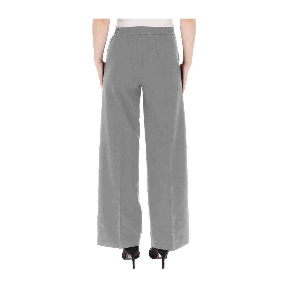 Pennyblack Milano Jersey Wijde Pijp Broek Gray Dames