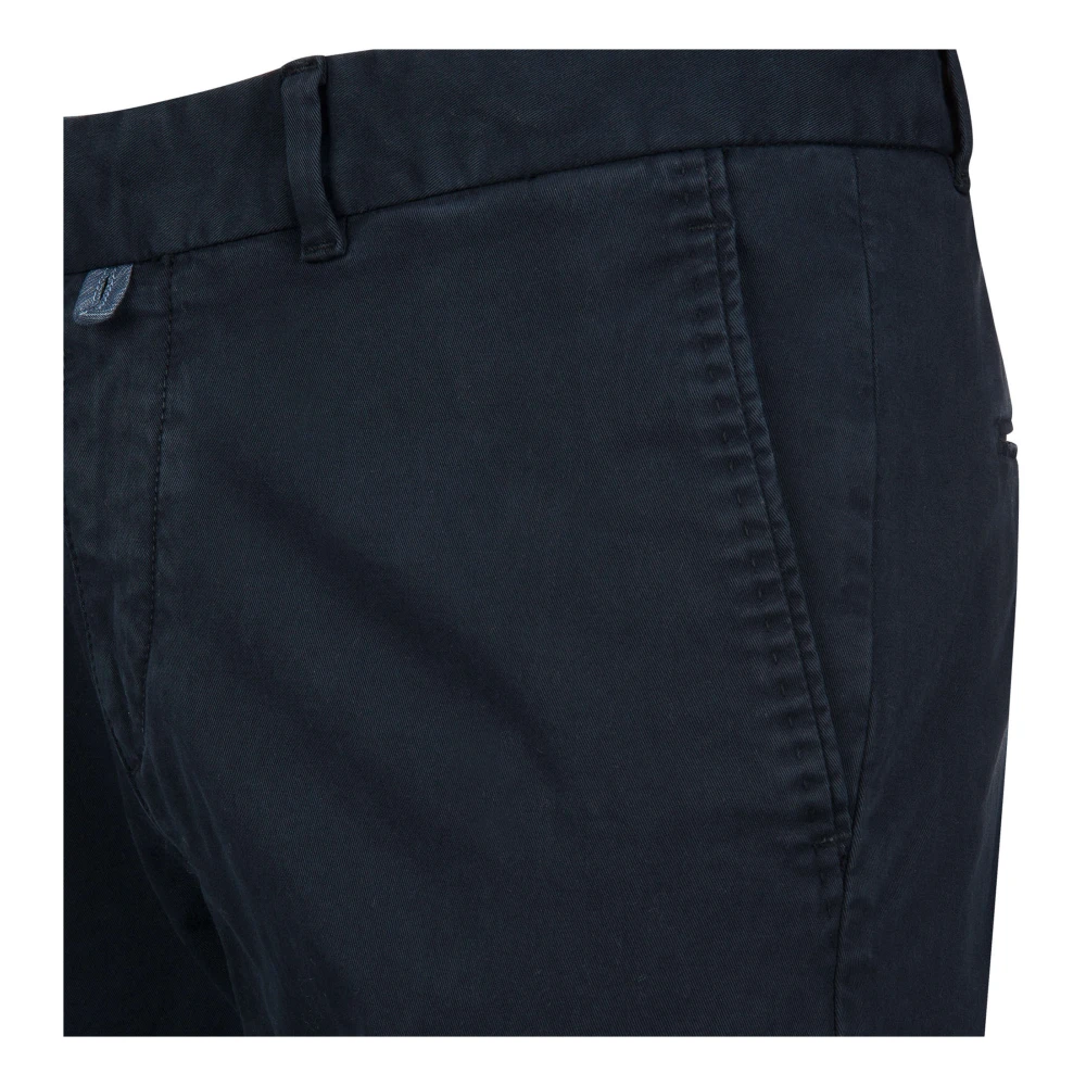 Woolrich Donkerblauwe Stretch Twill Chino Broek Blue Heren