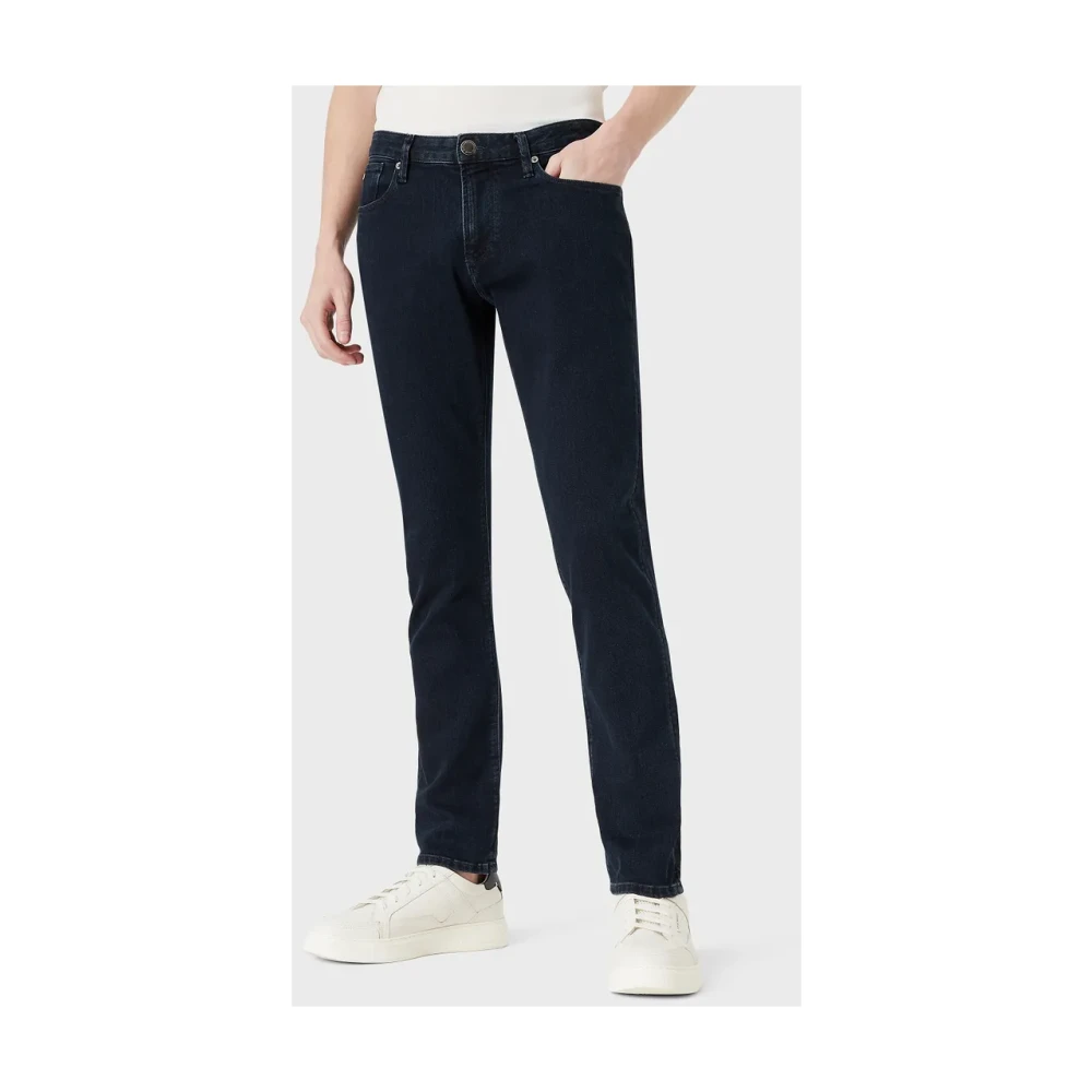 Emporio Armani Slim Fit Denim Jeans Tijdloze Essential Blue Heren