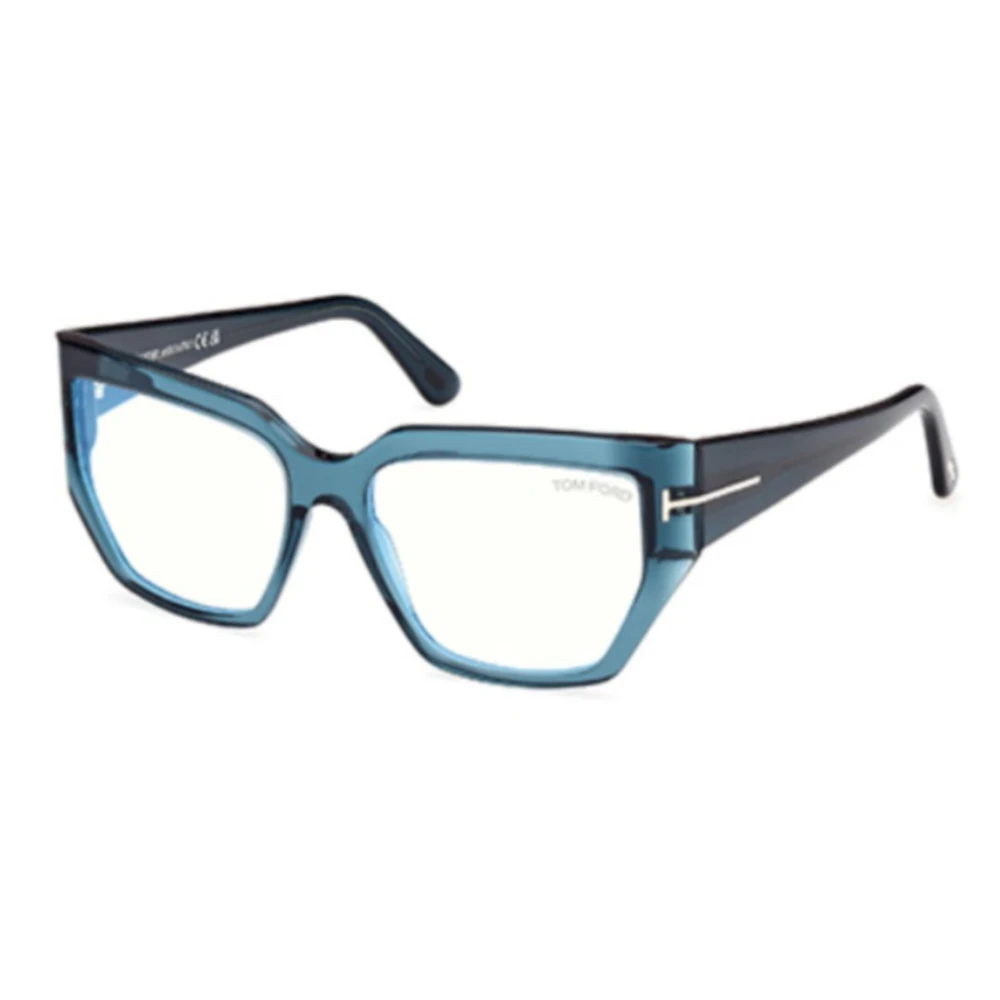 Tom Ford Stijlvolle Zwarte Zonnebril Blue Unisex