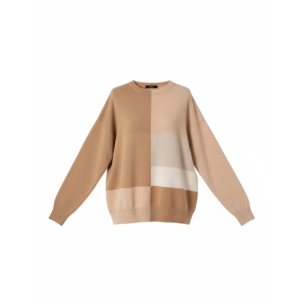 D.exterior Women's Multicolor Round-Neck Knitwear, M, 6Nudo Round-Neck Knitwear