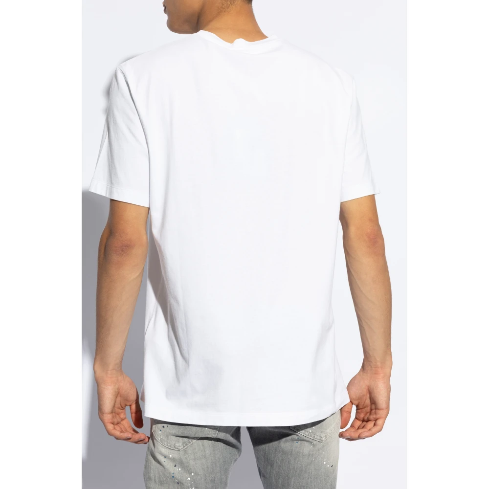 Dsquared2 T-shirt met logo White Heren