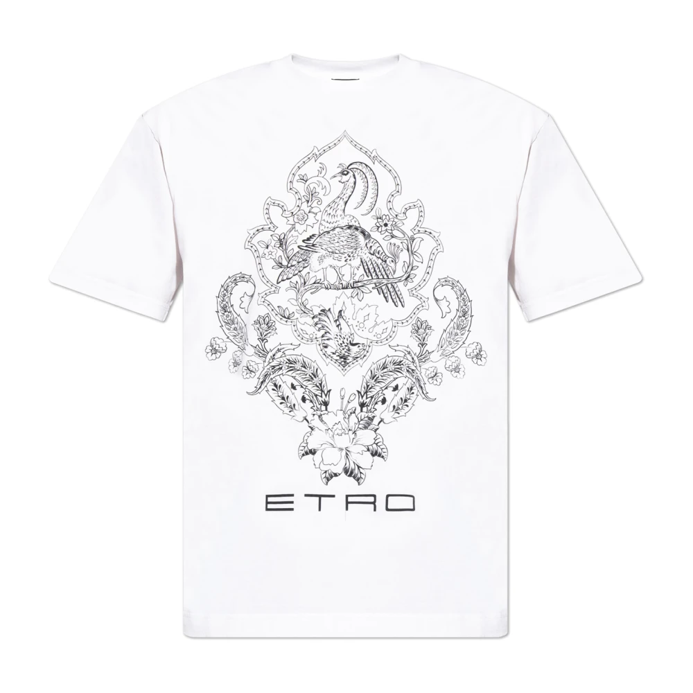 ETRO Katoenen T-shirt White Heren