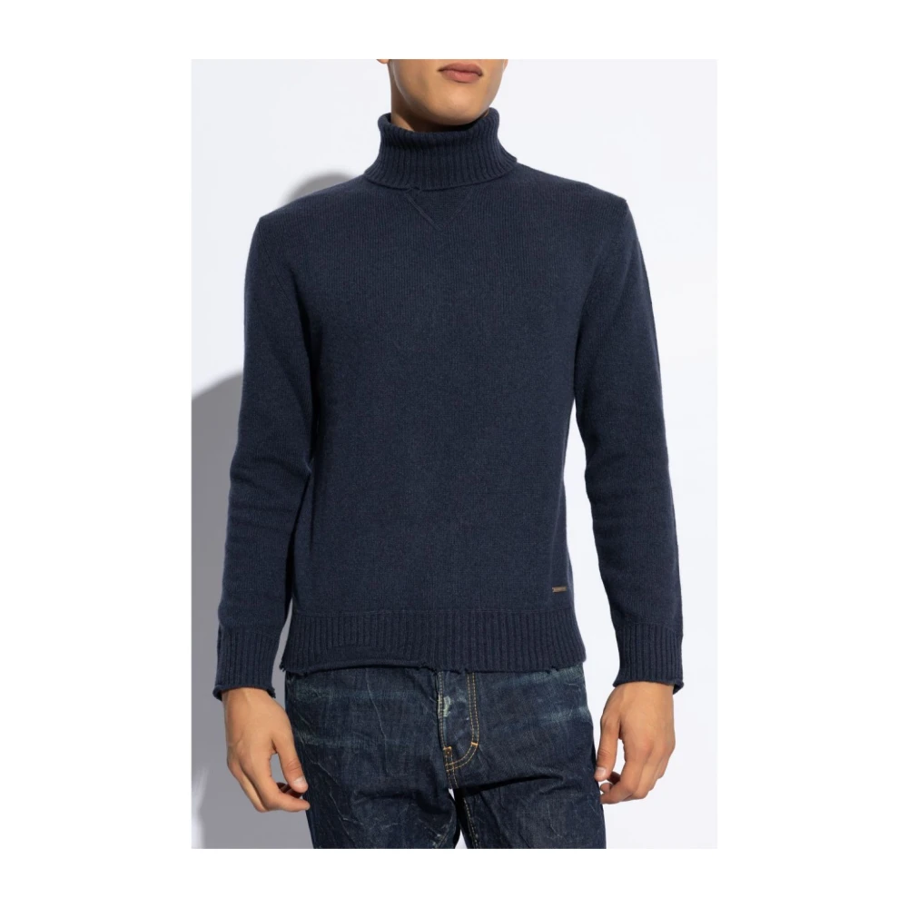 Dsquared2 Stijlvolle Pullover Sweater Blue Heren