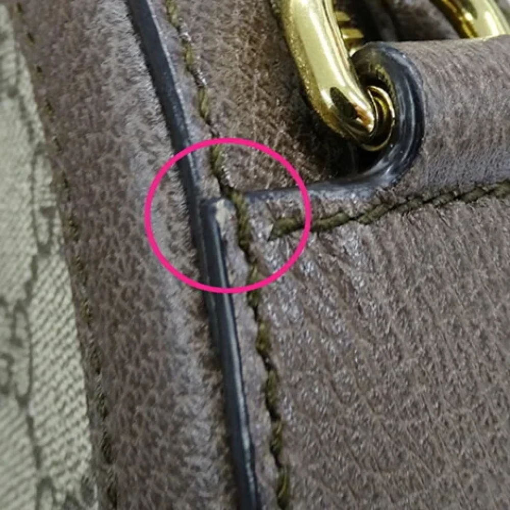 Gucci Vintage Pre-owned Fabric gucci-bags Brown Dames