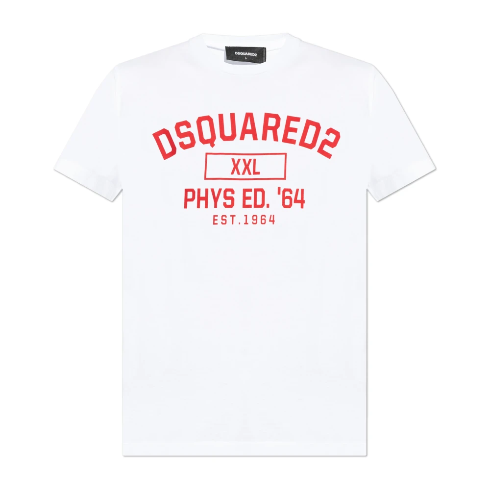 Dsquared2 T-shirt met logo White Heren