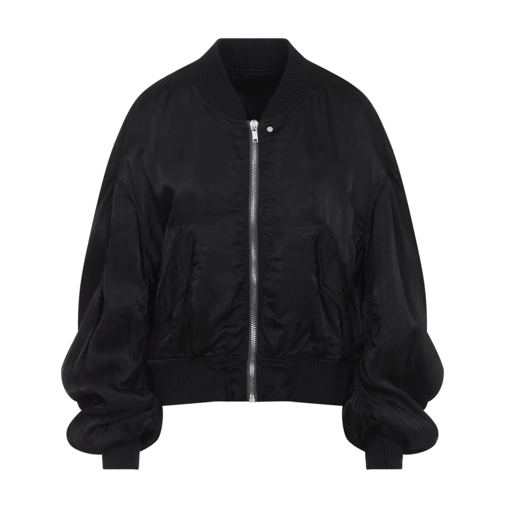 Rick Owens Black Bomber Jackets, Female, M, Secchia Flight Jacket
