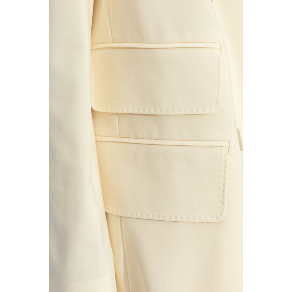Max Mara Dubbelbreasted jas 'Elegia' Beige Dames