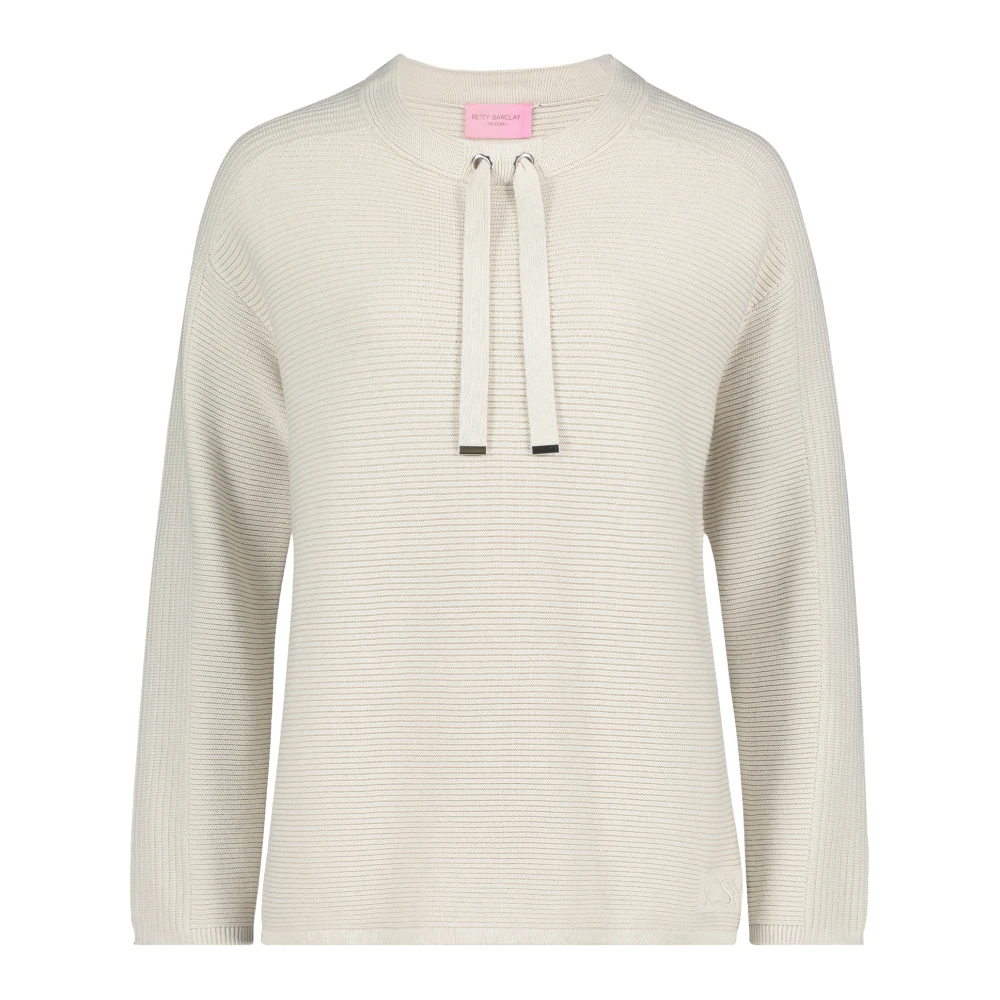 Betty Barclay Casual Gebreide Trui met Decoratieve Details Beige Dames