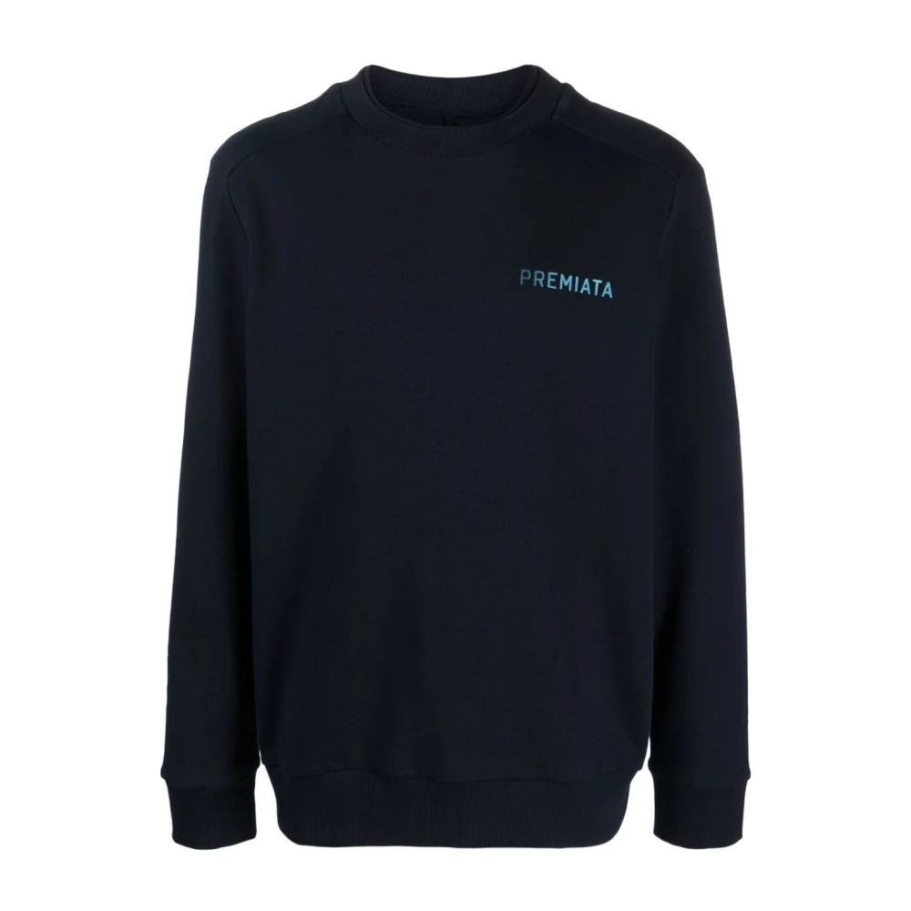 Premiata Blauwe Sweaters voor Mannen Blue Heren