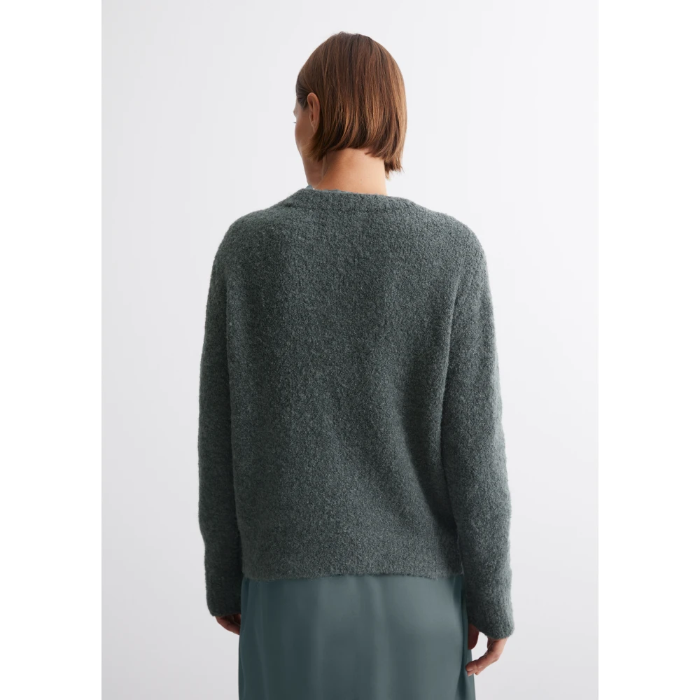 Marc O'Polo Bouclé sweater regular Black Dames