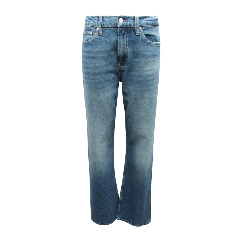 Calvin Klein Women's Blue Straight Jeans,, Authentic Boot Denim High Rise W26