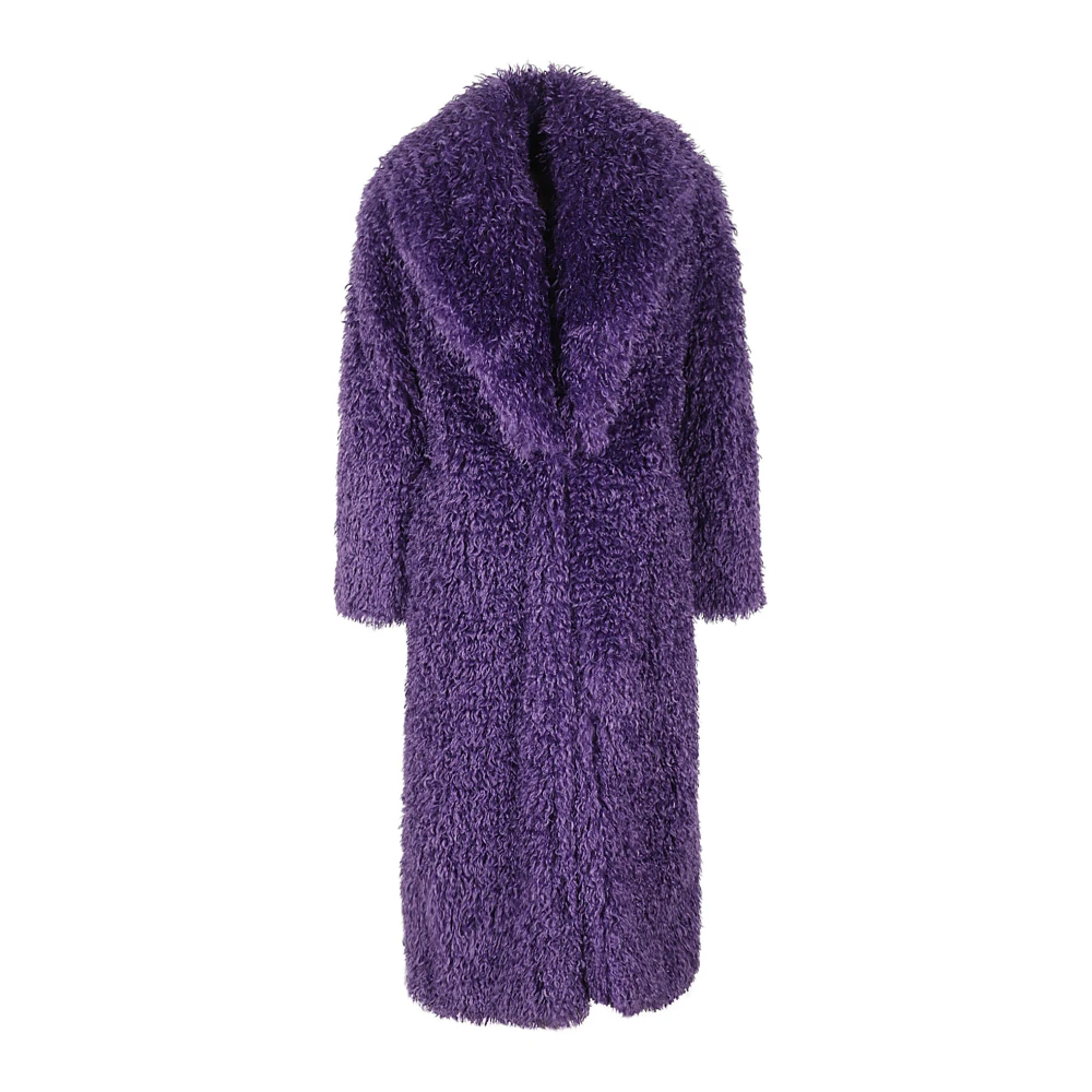 Aniye By Faux Fur Coat Purple, Dam