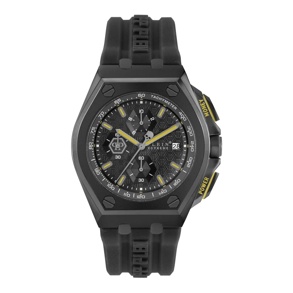 Philipp Plein Men's Black Extreme Chronograph Watch