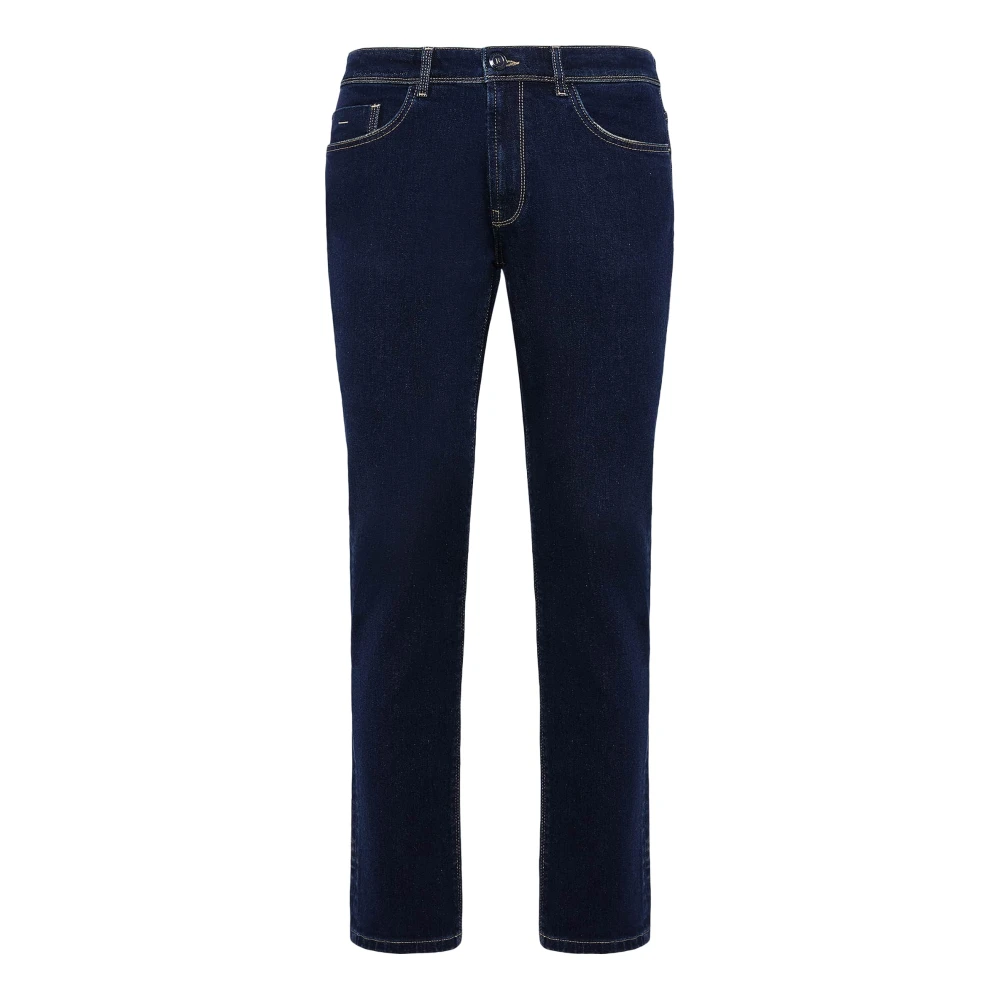 Boggi Milano Stretch Denim Jeans Blue Heren