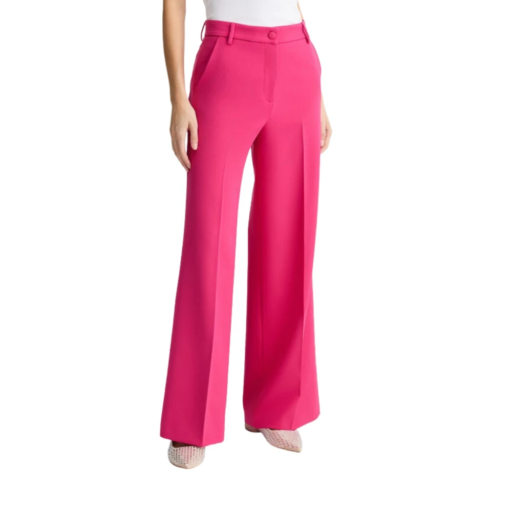 Liu Jo Hoge Taille Palazzo Broek Pink Dames