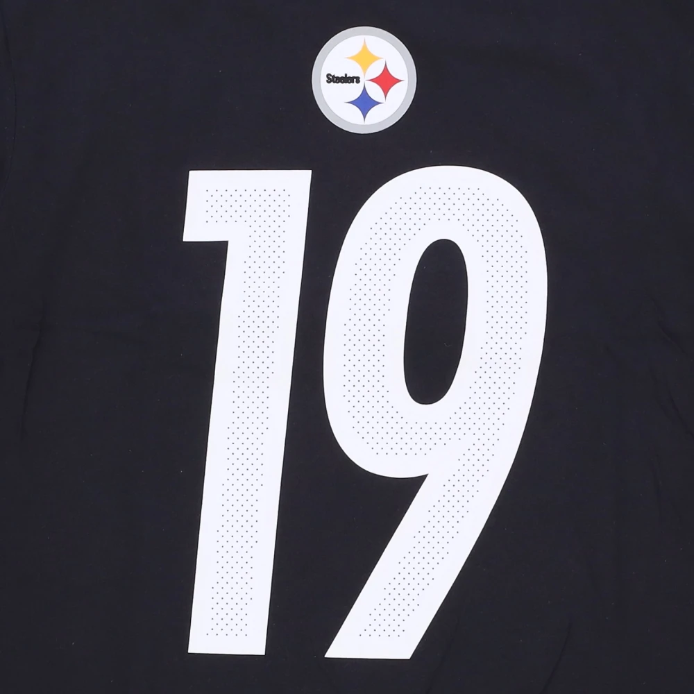 Nike NFL T-shirt No. 19 Smith-Schuster Black Heren