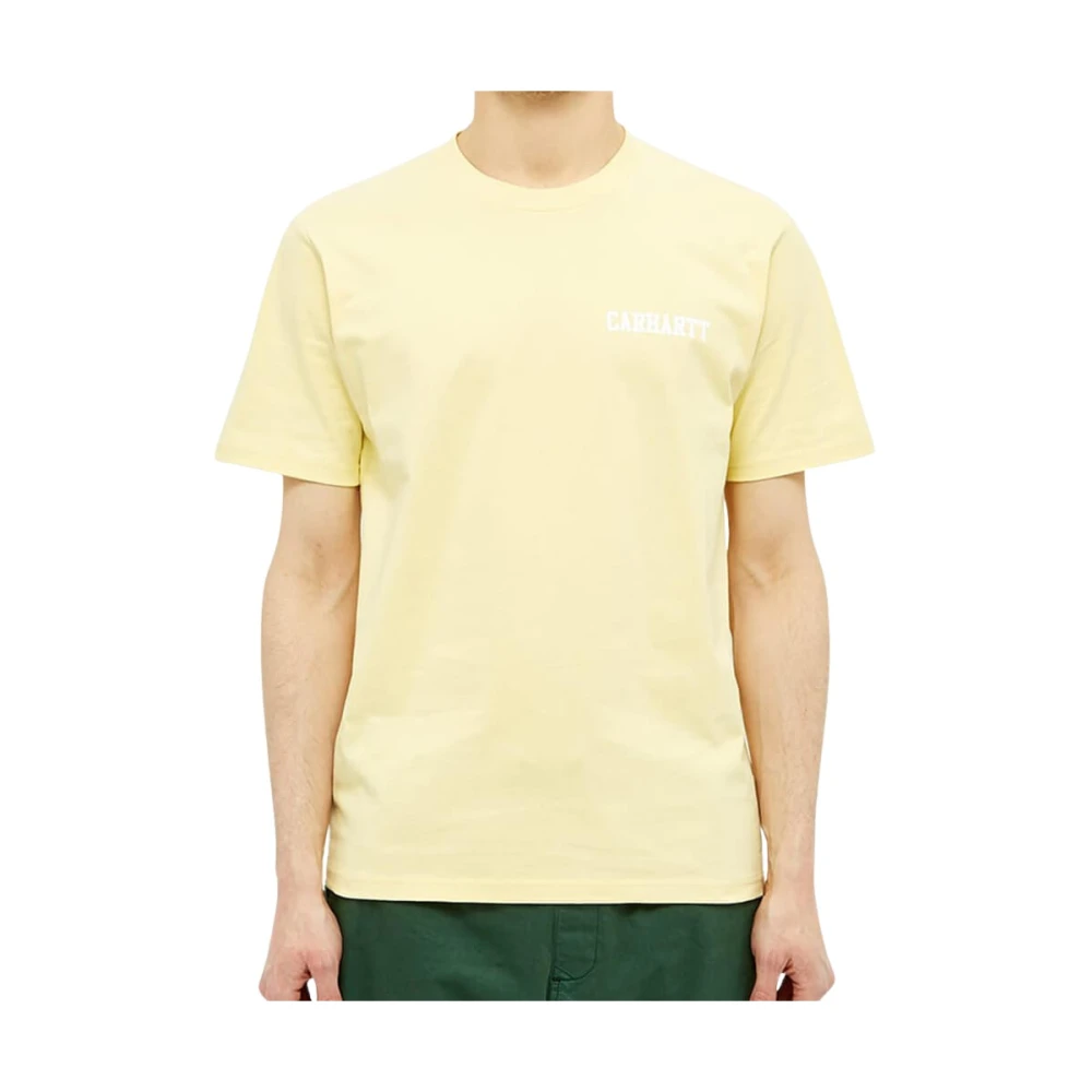 Carhartt WIP Urban College Script T-Shirt Yellow Heren