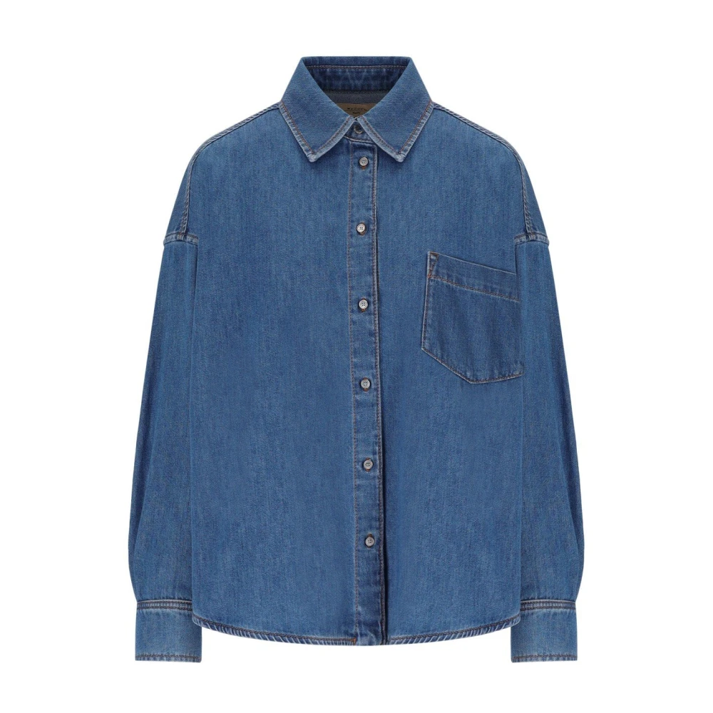 Weekend Max Mara Women's Blue Foggia Shirt - Shirts - Xs - Blouses & Shirts