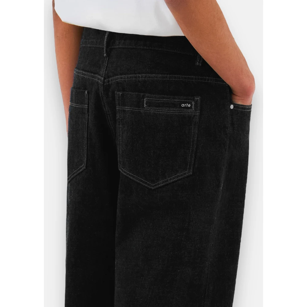 Arte Antwerp Zwarte Denim Broek Black Heren