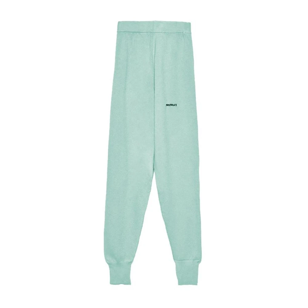 Hinnominate Mintgroene Wolmix Broek Green Dames