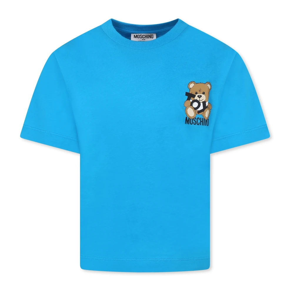 Moschino Teddy Bear Logo Kortärmad T-shirt Blue, Pojke