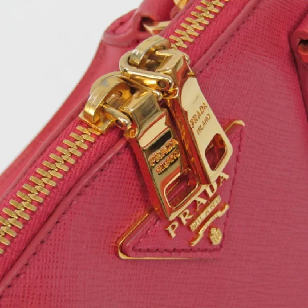 Prada Vintage Pre-owned Leather shoulder-bags Pink Dames