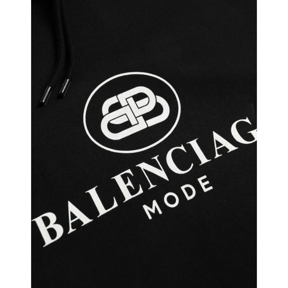 Balenciaga Hoodie met capuchon Black Heren