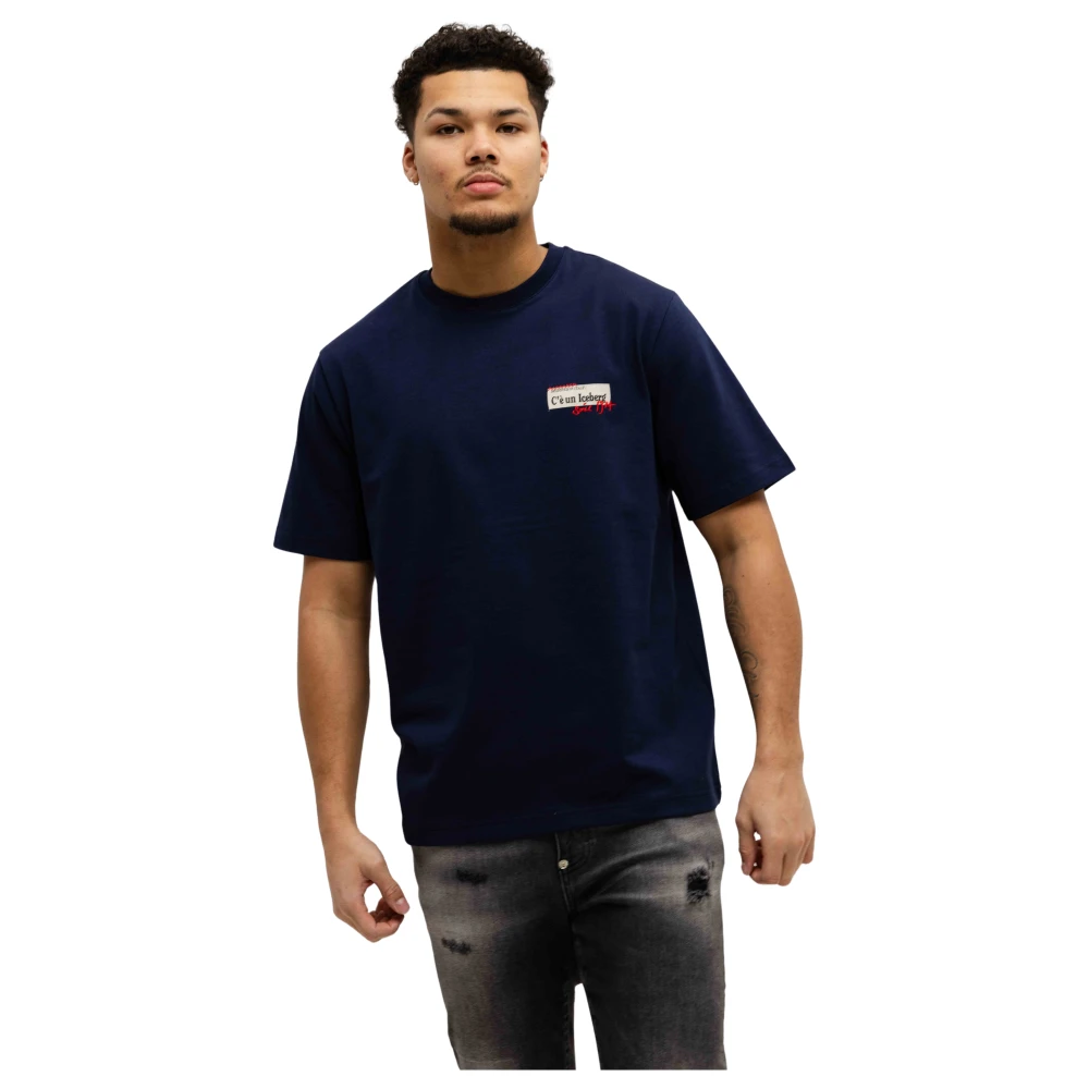 Iceberg - Tops > T-Shirts - Blue - Iceberg - Modalova
