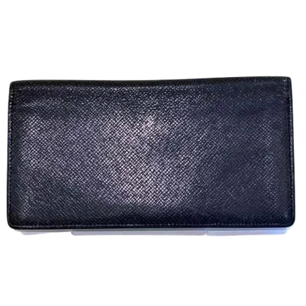 Louis Vuitton Vintage Pre-owned Leather wallets Black Heren