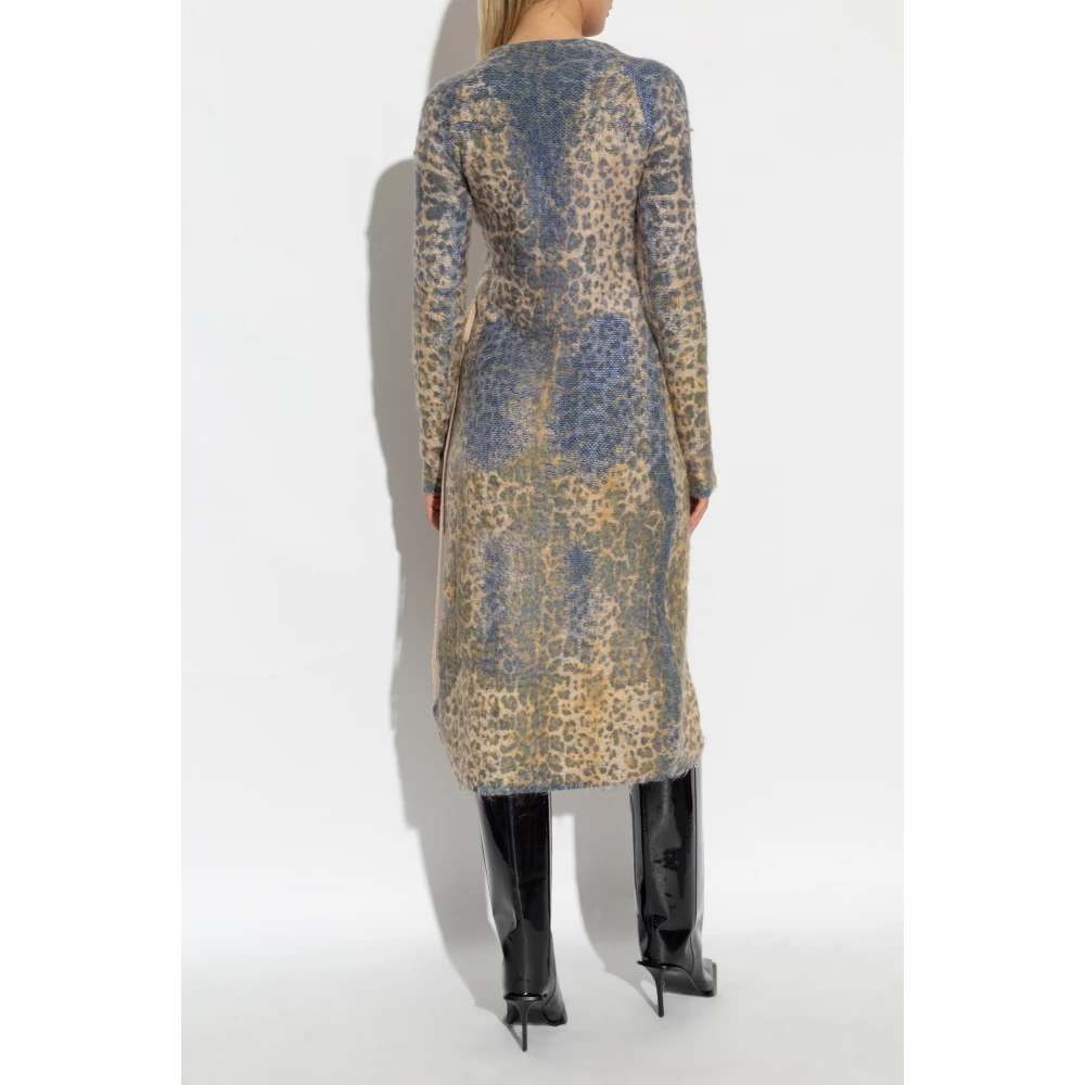 Diesel Jurk met strikken M-Sofocle Multicolor Dames