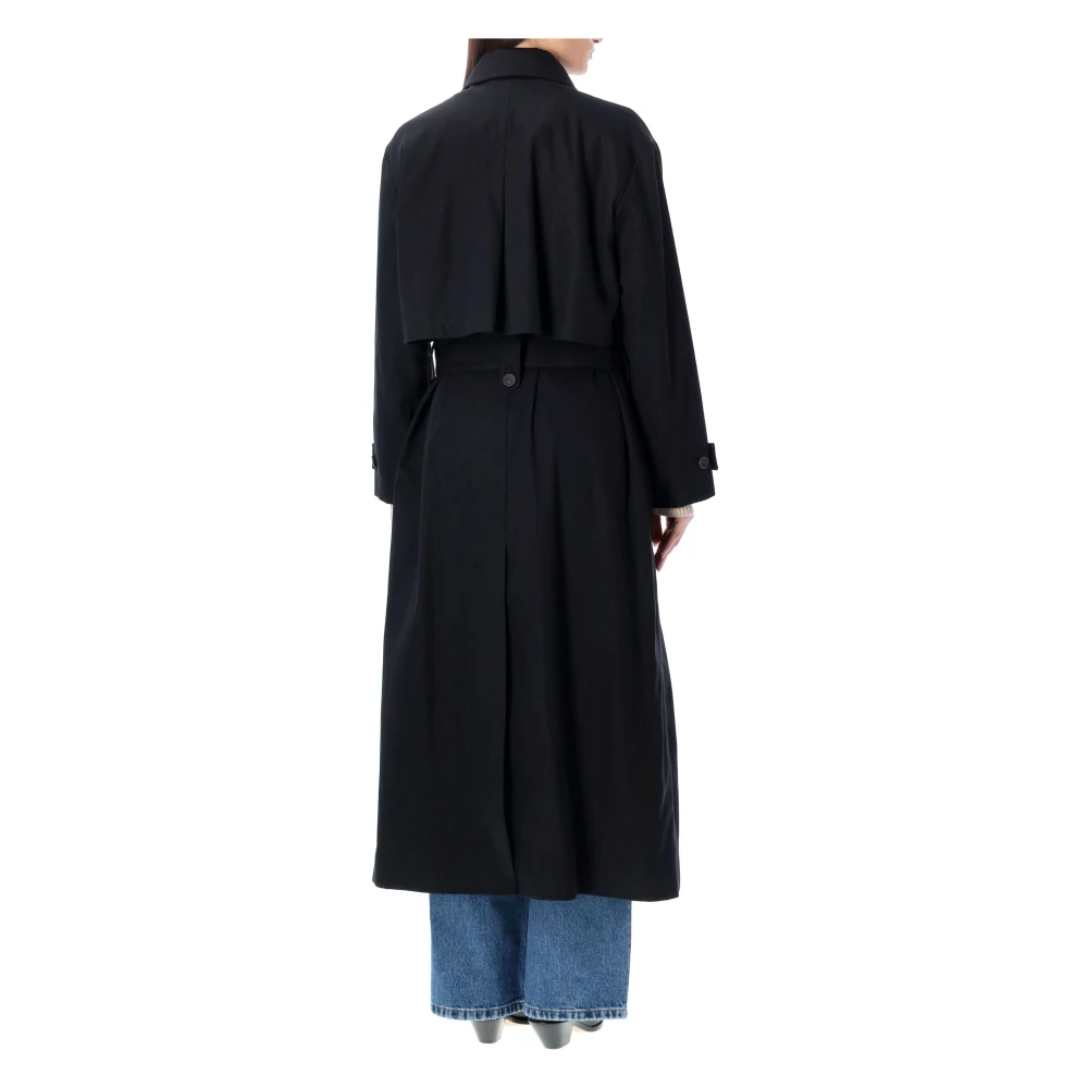 A.p.c. Louise Trench Jas Black Dames
