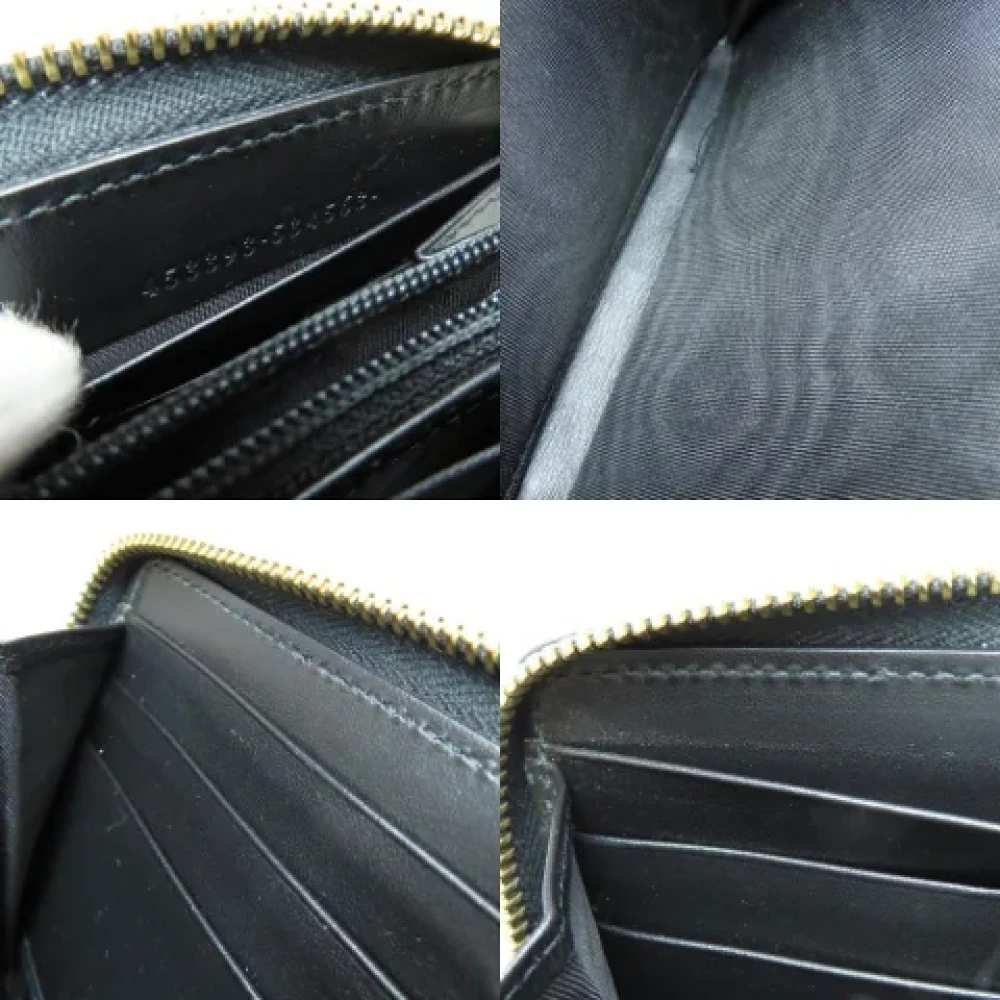 Gucci Vintage Pre-owned Leather wallets Black Dames