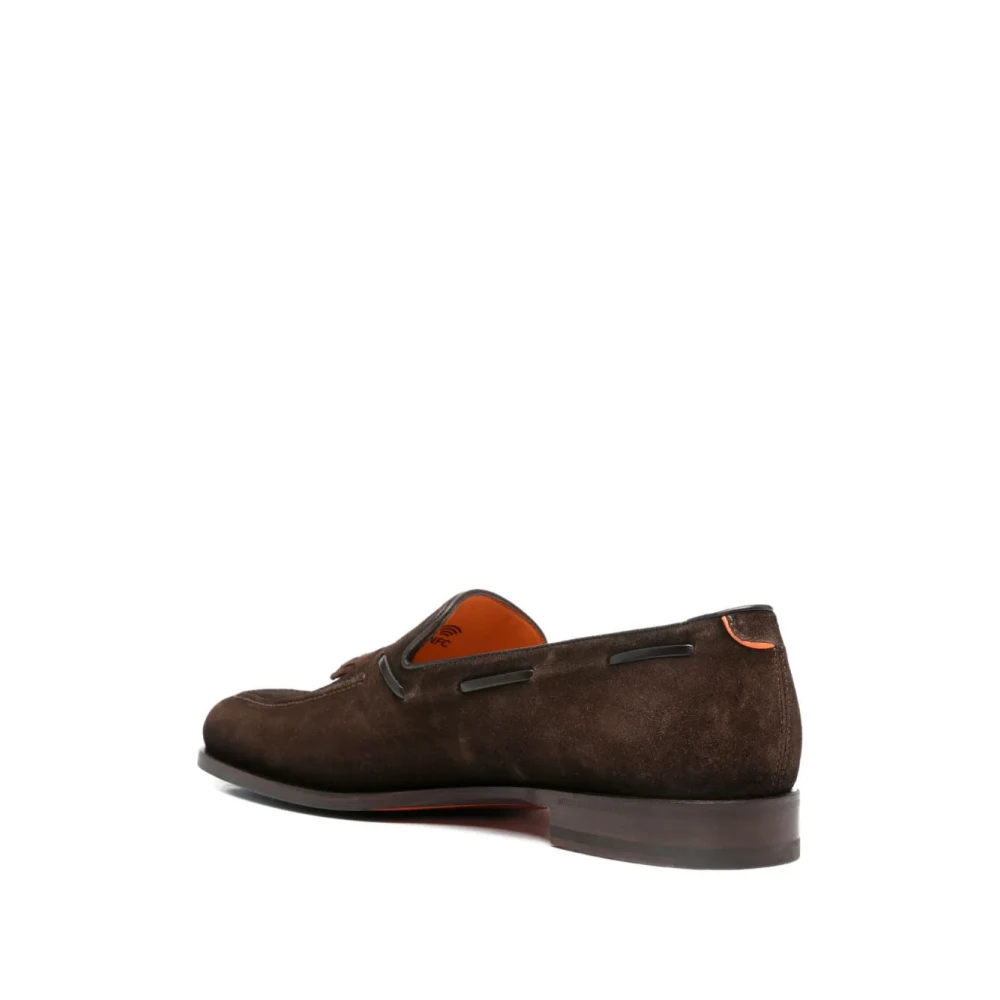 Santoni Square-toe Tassel Loafer