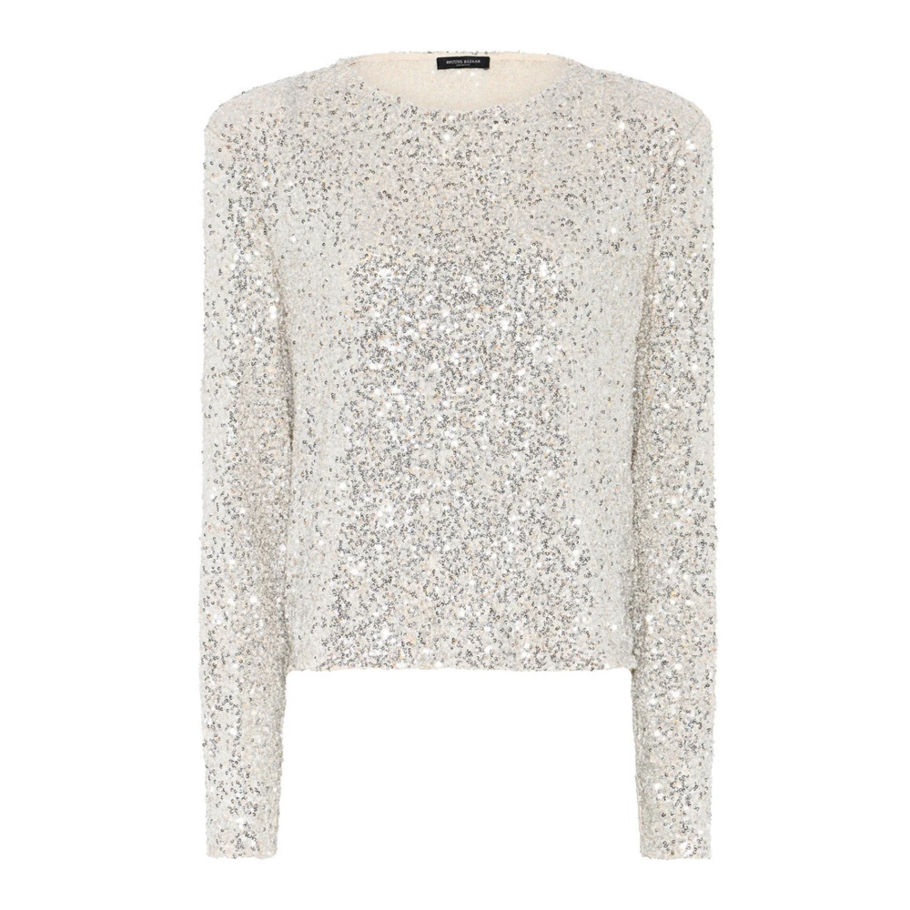 Bruuns Bazaar Paillettenblouse Gray Dames