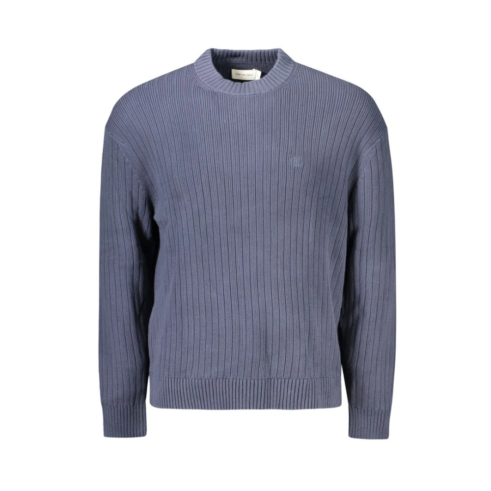 Calvin Klein Blauwe Katoenen Trui Blue Heren