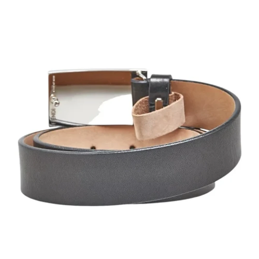 Fendi Vintage Pre-owned Leather belts Black Heren