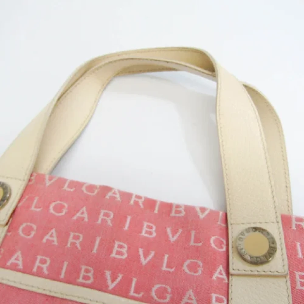 Bvlgari Vintage Pre-owned Leather handbags Pink Dames
