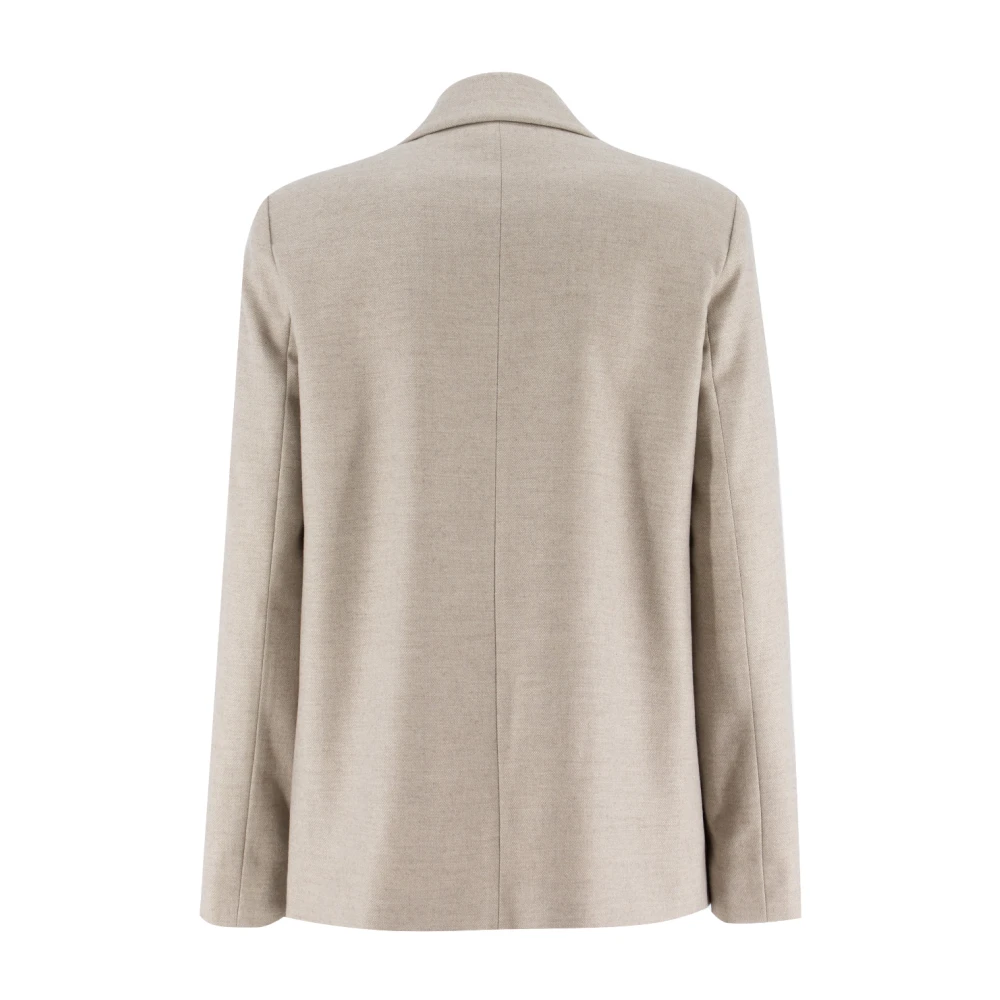 Antonelli Firenze Getailleerde enkele rij jas Beige Dames