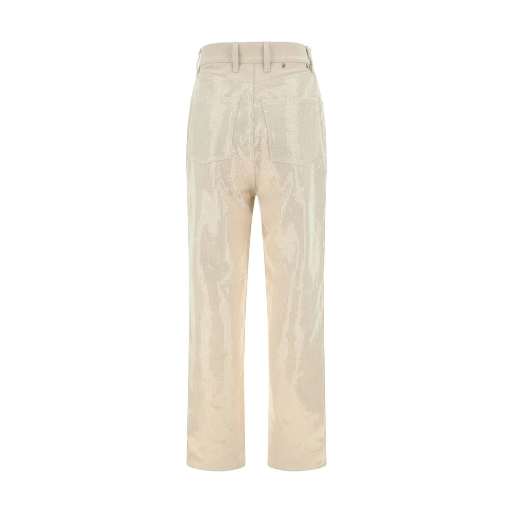 Golden Goose Denim Paillet Applicatie Jeans Yellow Dames
