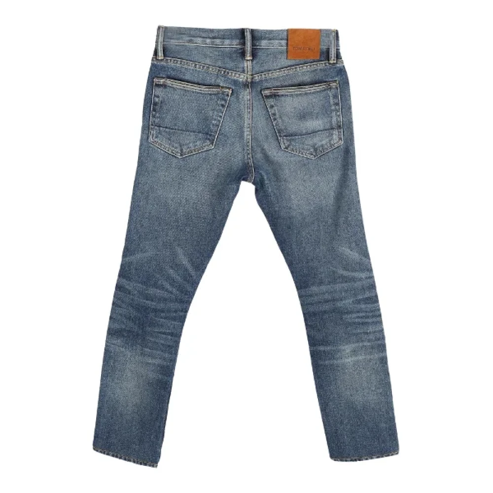 Tom Ford Pre-owned Cotton jeans Blue Heren